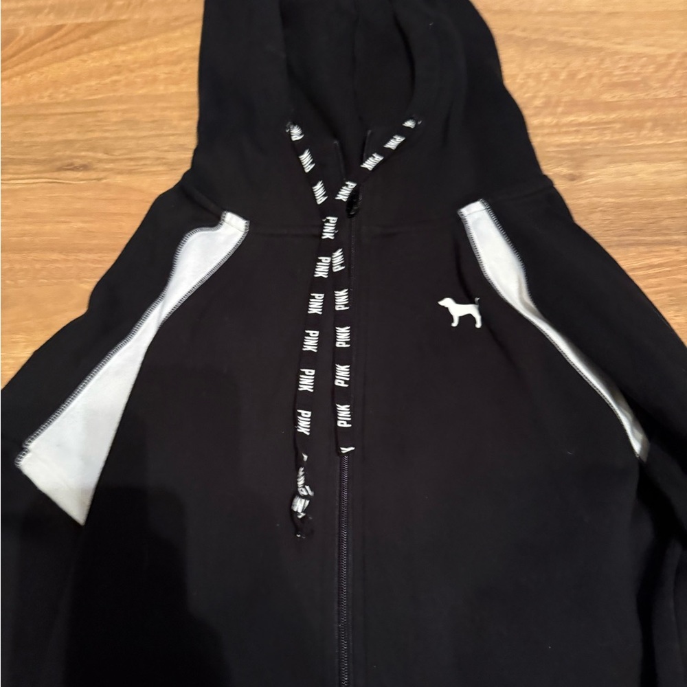 PINK Victoria's Secret Black Zip-Up